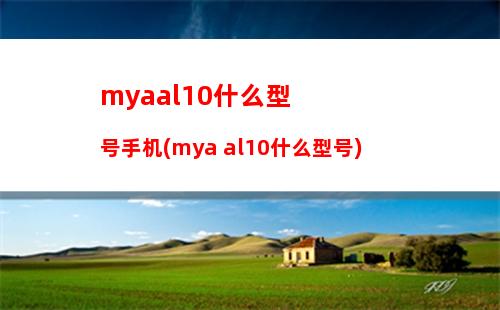 myaal10什么型号手机(mya al10什么型号)